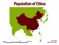 population of china layout